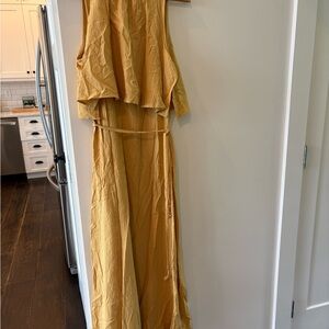 Calvin Klein Yellow Maxi Dress